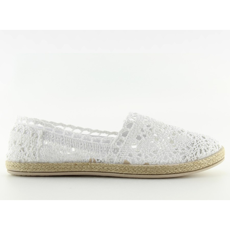 Espadrillas in pizzo bianco JX57P bianco bianca