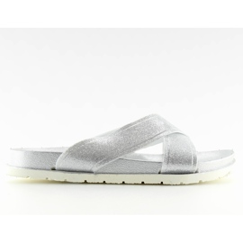 Ciabatte da donna argento CK47P argento grigio