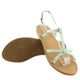 I sandali fluorescenti hanno colpito la menta estiva 5132 Green verde