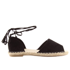 Espadrillas open toe nere Z-17 nere nero