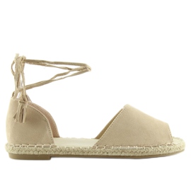 Espadrillas open toe beige Z-17 beige