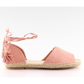 Espadrillas open toe rosa Z-17 rosa