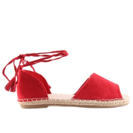 Espadrillas open toe rosse Z-17 rosse rosso