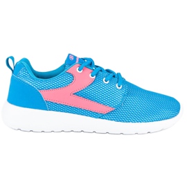 Hasby Calzature sportive in tessuto blu rosa