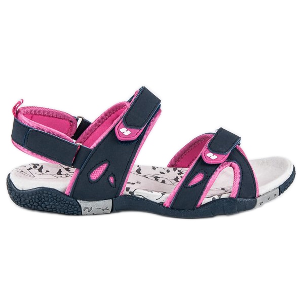 Hasby Sandali da donna con velcro blu