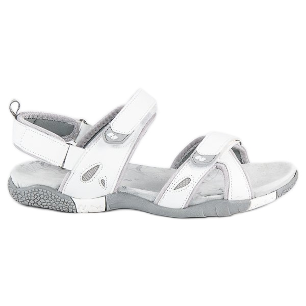 Hasby Sandali da donna con velcro bianca