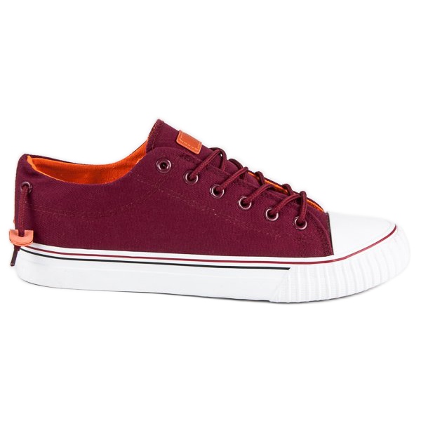 L&H Sneakers da uomo bordeaux rosso