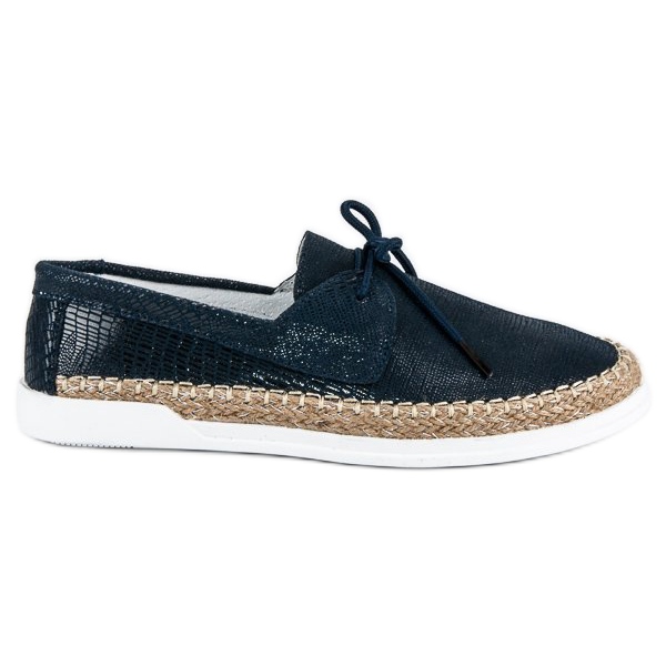 Filippo Espadrillas blu navy allacciate
