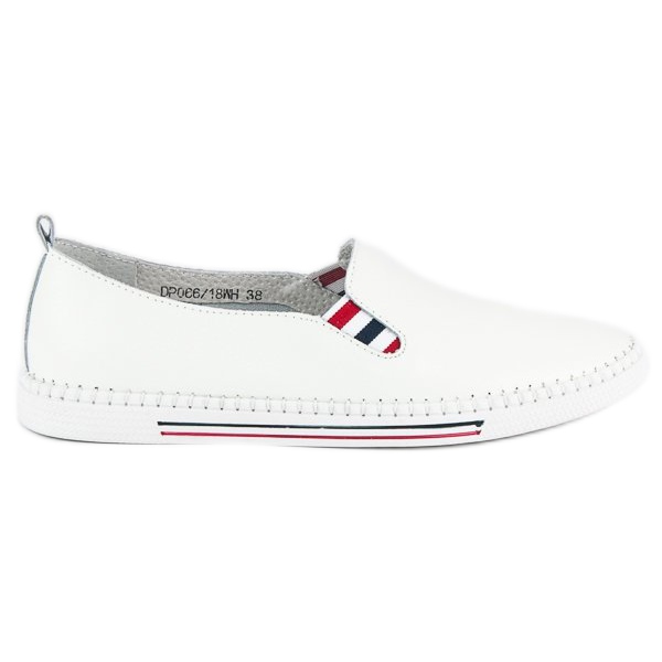 Filippo Slipons in pelle bianca