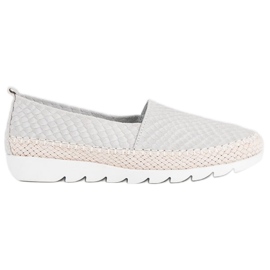 Filippo Espadrillas slip-on in pelle grigio