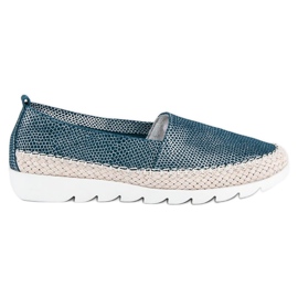 Filippo Espadrillas slip-on in pelle blu
