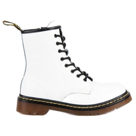 McKey Stivali in pelle bianca