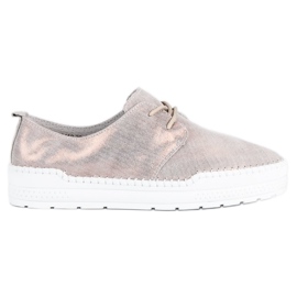 Filippo Scarpe in pelle allacciate grigio