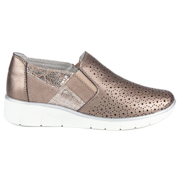 Filippo Scarpe slip-on dorate d'oro