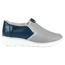 Filippo Scarpe traforate e slip-on grigio