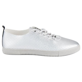 Sneakers Argento Con Traforato grigio