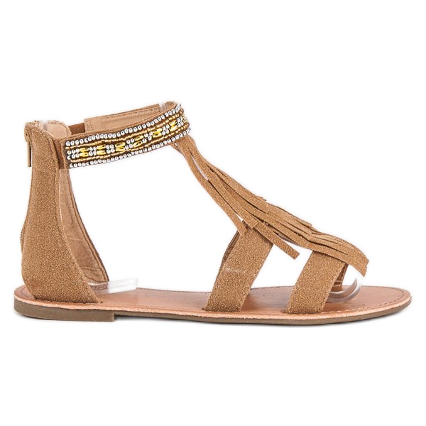 Evento Sandali boho marroni marrone