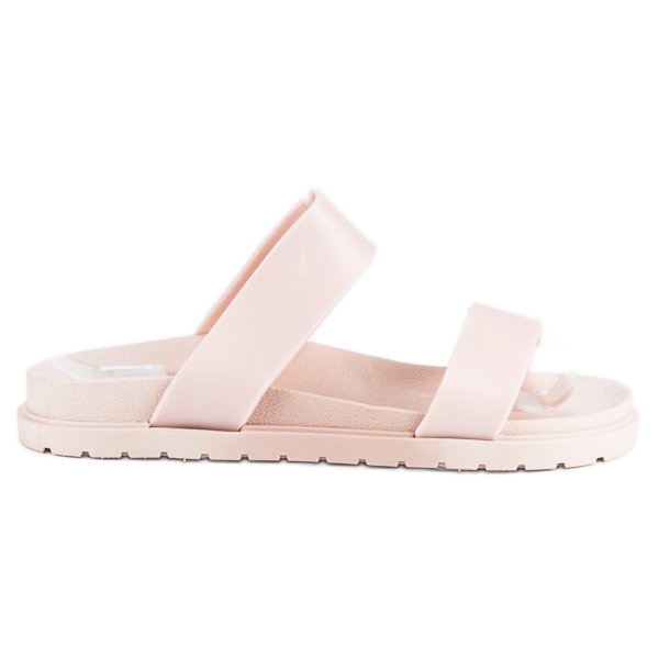 Ciabatte da donna in polvere rosa