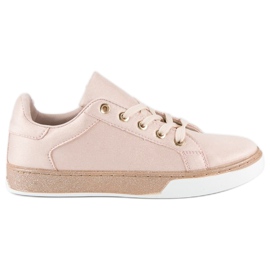 Sneakers allacciate rosa