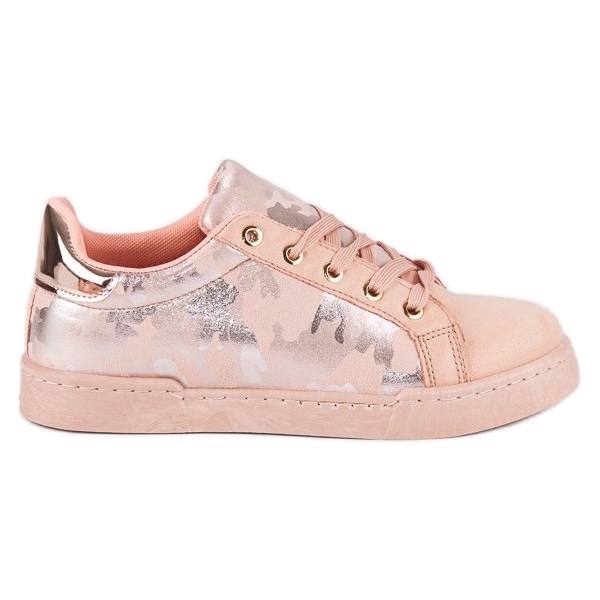 Sneakers Rosa Sulla Rilegatura
