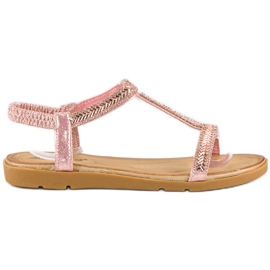 Fama Sandali rosa con elastico