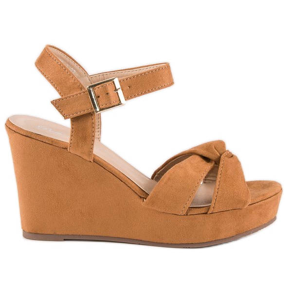 Bello Star Sandali con zeppa marroni marrone multicolore