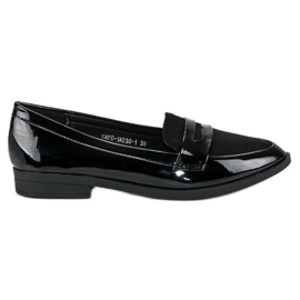 Best Shoes Mocassini laccati neri nero