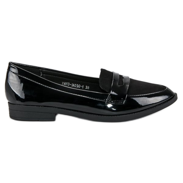 Best Shoes Mocassini laccati neri nero