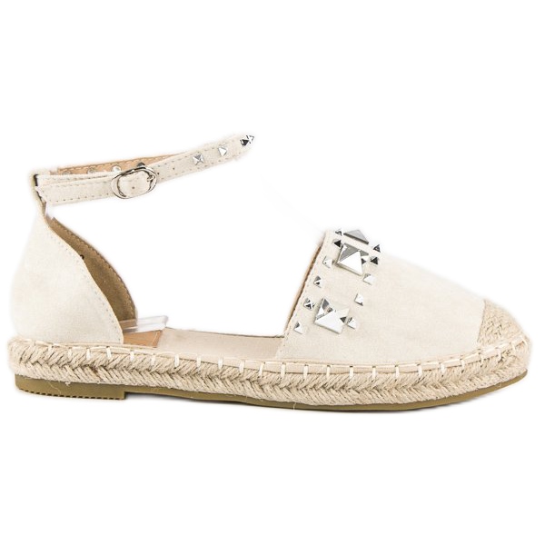 Sandali espadrillas piatti marrone
