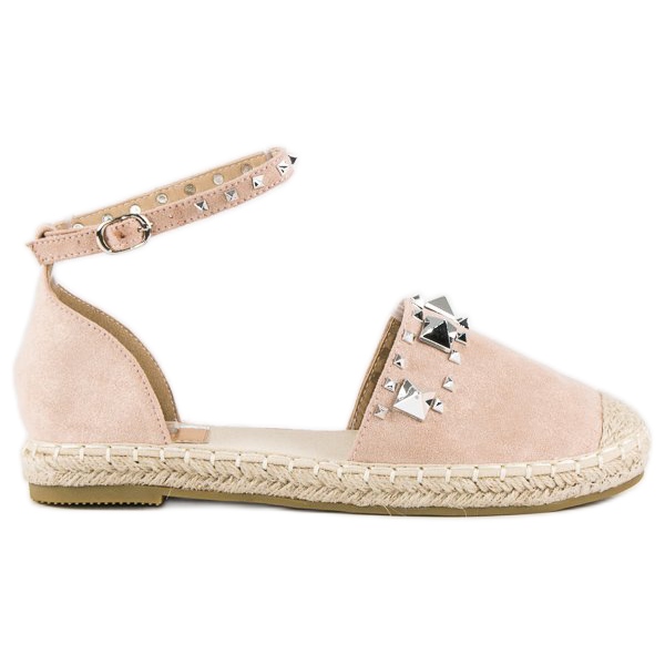 Sandali espadrillas piatti rosa