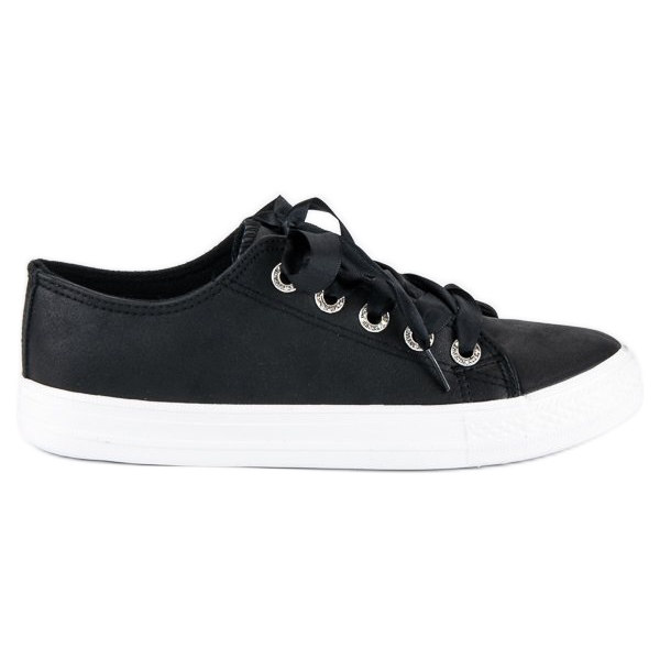 Sneakers alla moda sulla rilegatura nero
