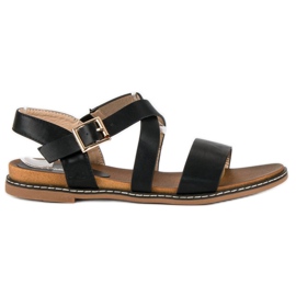 Bello Star Sandali bassi con fibbia nero