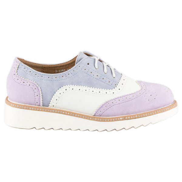 Scarpe da donna allacciate viola