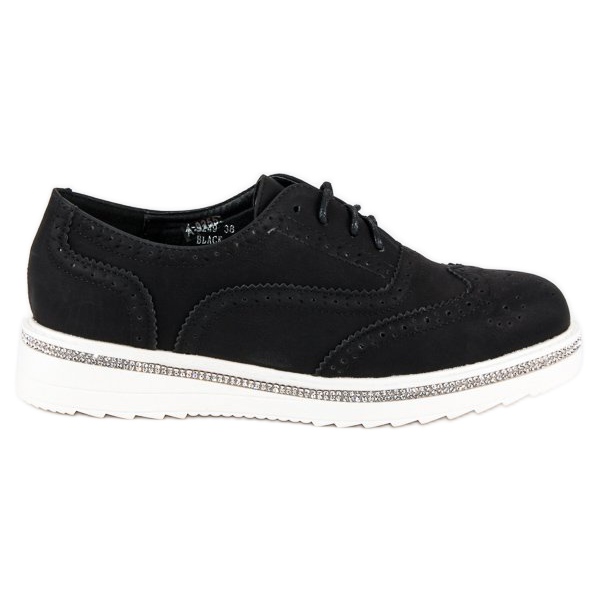 Ideal Shoes Scarpe stringate nere nero