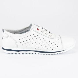 Sneakers vinceza traforate bianco
