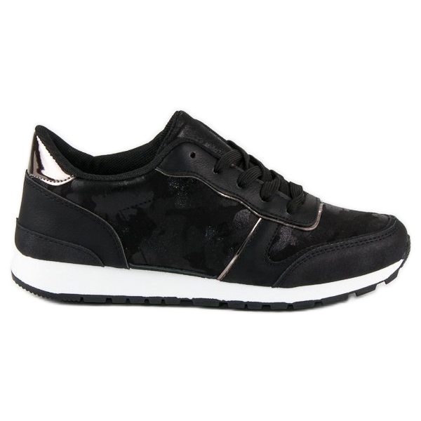 Sneakers nere con lacci nero