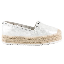 Forever Folie Espadrillas sulla piattaforma grigio