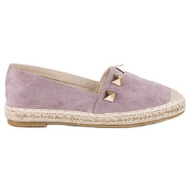 Bestelle Espadrillas viola con strass