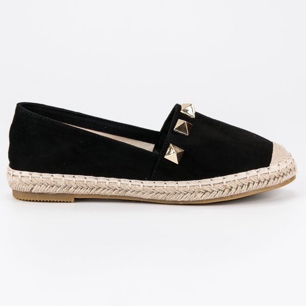 Bestelle Espadrillas nere con strass nero