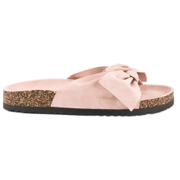 Bestelle Ciabatte in camoscio rosa