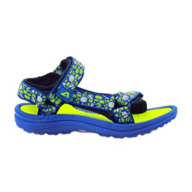 Sandali da bambino blu American Club 8122 verde