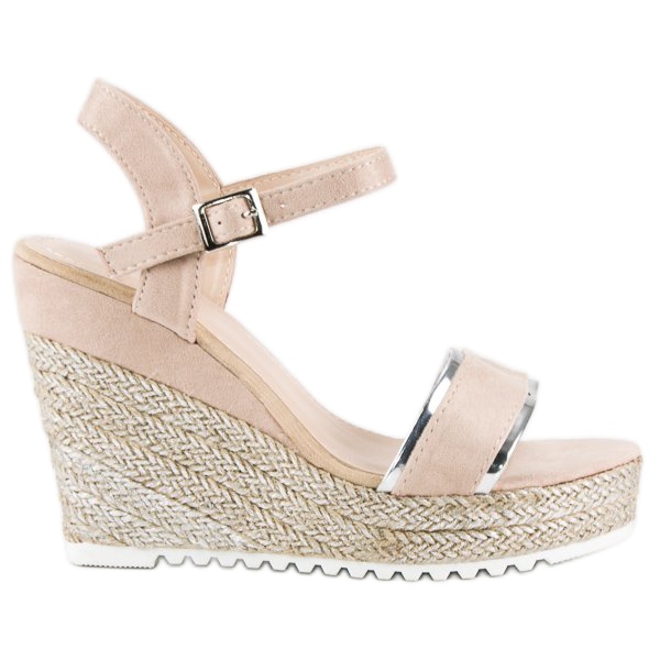 Erynn Comode espadrillas con zeppa marrone