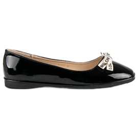 Ideal Shoes Ballerine laccate nere nero