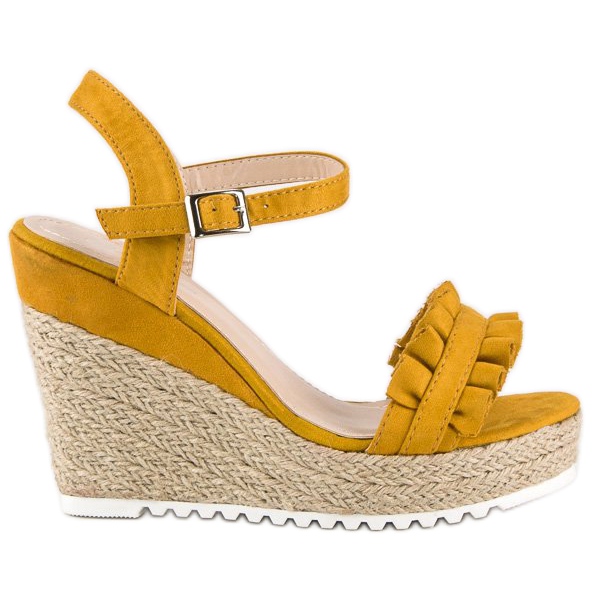Bello Star Sandali espadrillas gialli giallo