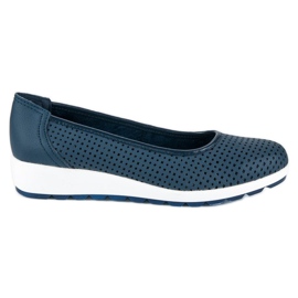 Ballerine vinceza in pelle blu