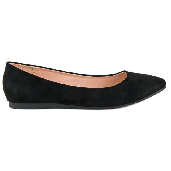 Nio Nio Ballerine in camoscio nero