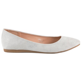 Nio Nio Ballerine in camoscio grigio