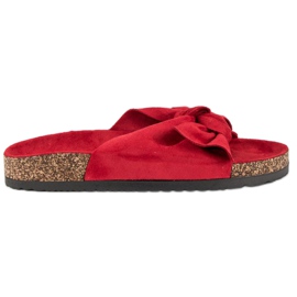 Bestelle Ciabatte in camoscio rosso