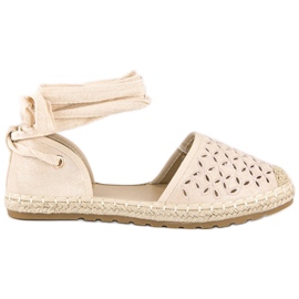 Sweet Shoes Espadrillas annodate marrone