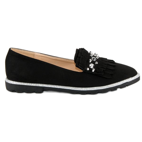 Forever Folie Eleganti mocassini in suede nero
